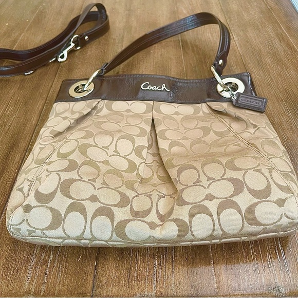 Coach Brown Hobo Bag Baguette Bag Shoulder Crossbody Y2K 90’s - Picture 4 of 10